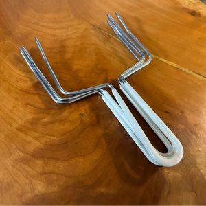 Set of 4 Poultry Roast Lifting Turning Prong Fork Vintage